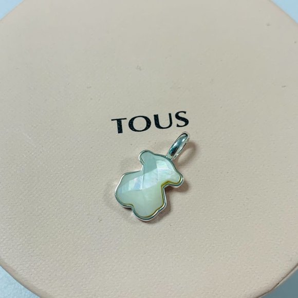 TOUS Charm Silver TOUS Color Pendant with medium faceted onyx Bear motif - Picture 7 of 7